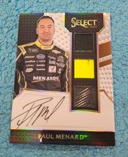 2017 Panini Select NASCAR AUTO Triple Memorabilia Paul Menard 34/50 SST-PM