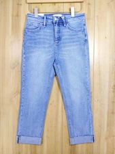 Moco Boutique Womens 28/7 Dreaming of Summer Capri Jeans Tummy Control Crop NWT