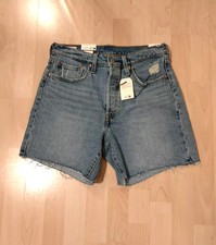 ❤️LEVIS Damen 501 SHORTS A HIGH RISE Premium Blau Gr. 30 , NEU❤️
