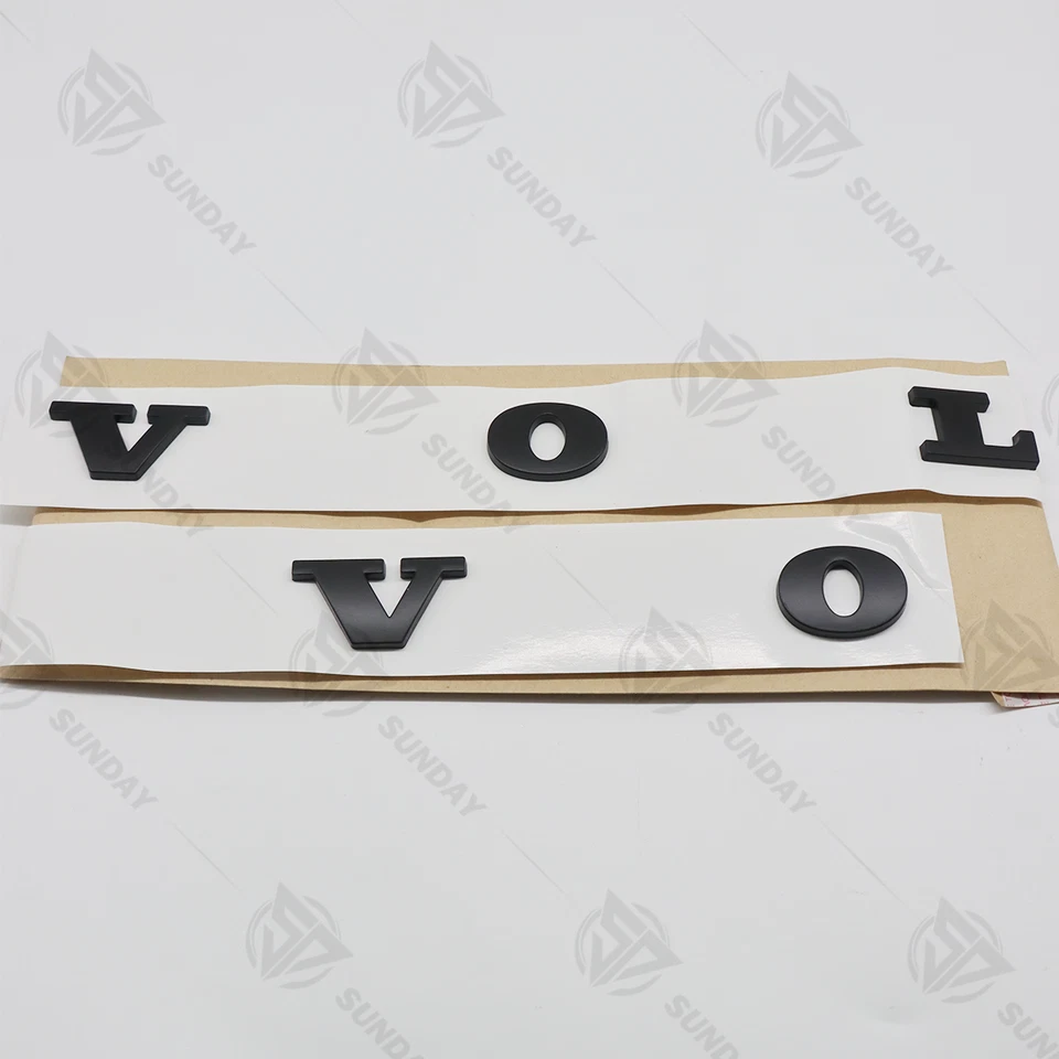 For Volvo Trunk Emblem Letters Badge Rear S40 S70 S80 V70 S60 Matte Black Foto 2 de 4