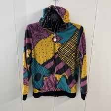 Nightmare Before Christmas 2015 Reversible Hoodie Jack Sally Costume Medium