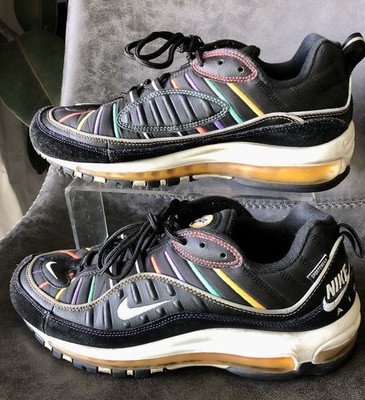 Nike Air Max 98 BV0989-023 Martin US Size 9.5 Black Multicolor 90s Retro NO BOX