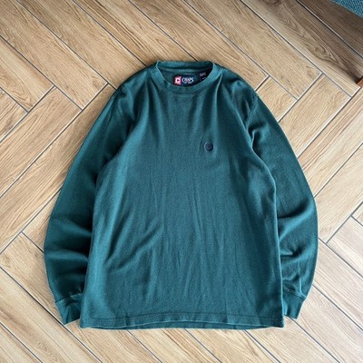 CHAPS Ralph Lauren Casual Waffle Longsleeve, Streetwear, Herren, Dunkelgrün, L