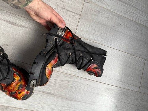 Vintage New Rock Boots Rock Fire Bones 39 Size - Picture 9 of 10
