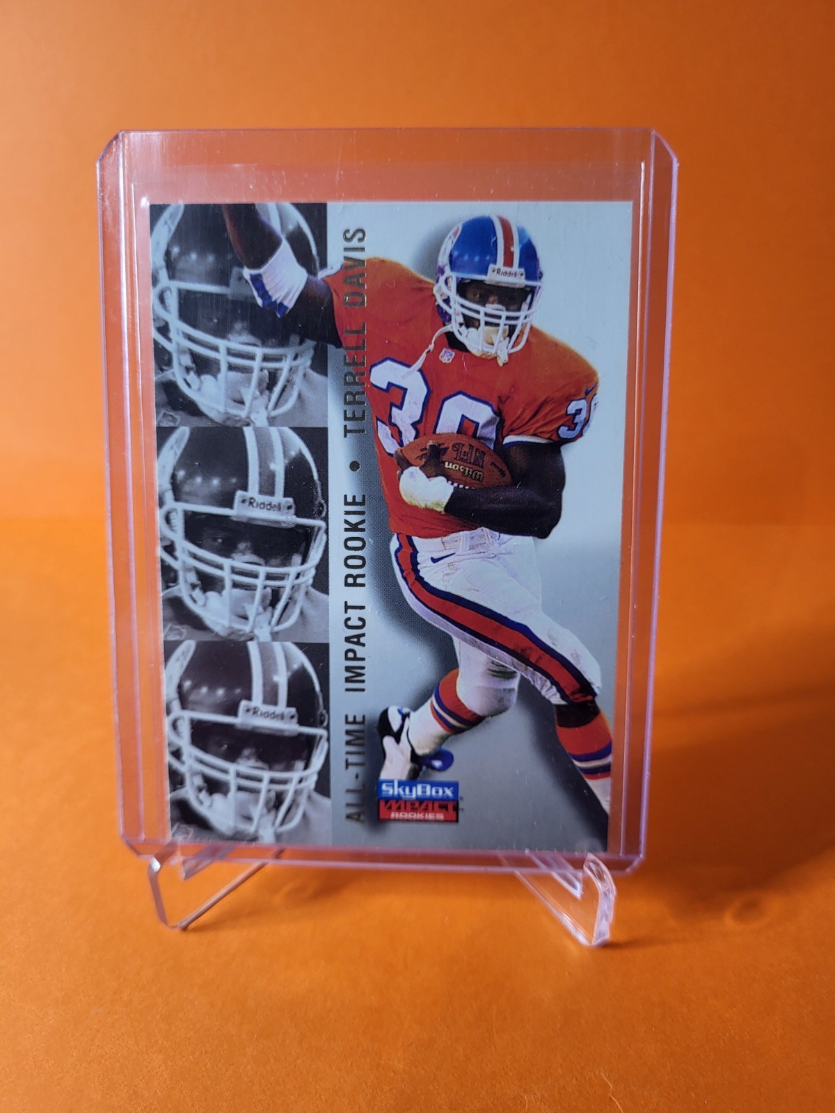 1996 Skybox Impact Rookies All-Time Impact Terrell Davis #78 Denver Broncos 