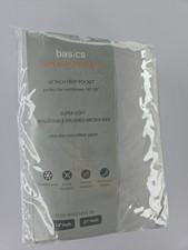 Oeko Tex 16" Deep Double Brushed Microfiber Twin XL Fitted Sheet