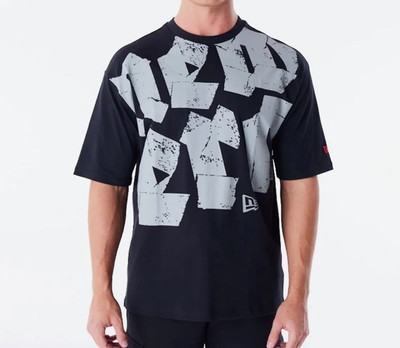 New Era  - T-Shirt Gr M Neu Font Graphic Oversized