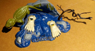 Vintage 1963 Aurora Creature from the Black Lagoon Base and Parts