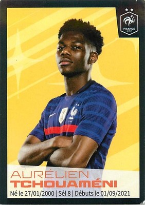 PANINI INTERMARCHE FOOTBALL Au plus near des Bleus 2022 AURELIEN TCHOUAMENI