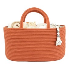 Diaper Caddy Organizer for Nursery Storage, Portable Tote for Baby Shower Gifts