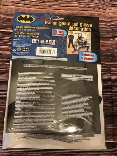 Batman Giant Gliding Balloon Decoration 36 X 44-New - Picture 2 of 2