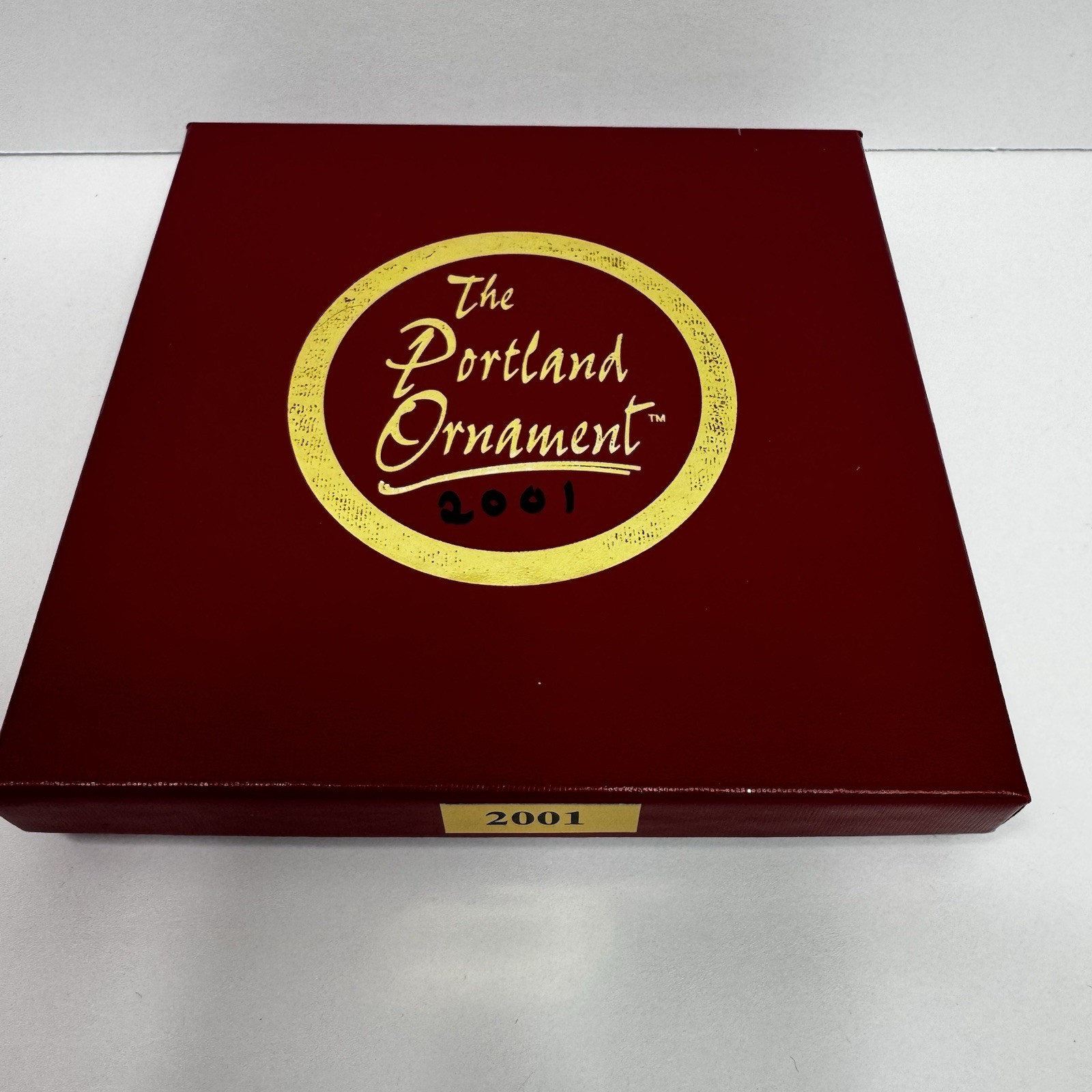 2001 Portland Ornament: Timberline Lodge Mt. Hood - 24k Gold Plated - Signed