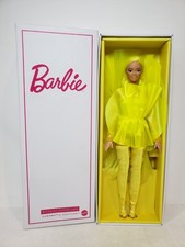 YELLOW CHROMATIC COUTURE BARBIE DOLL 2021 PLATINUM MATTEL HCC03 NRFB 