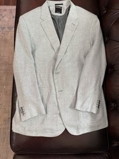 Recent Zegna Wool Silk Linen Crossover Blazer Size 46/48 58EUR