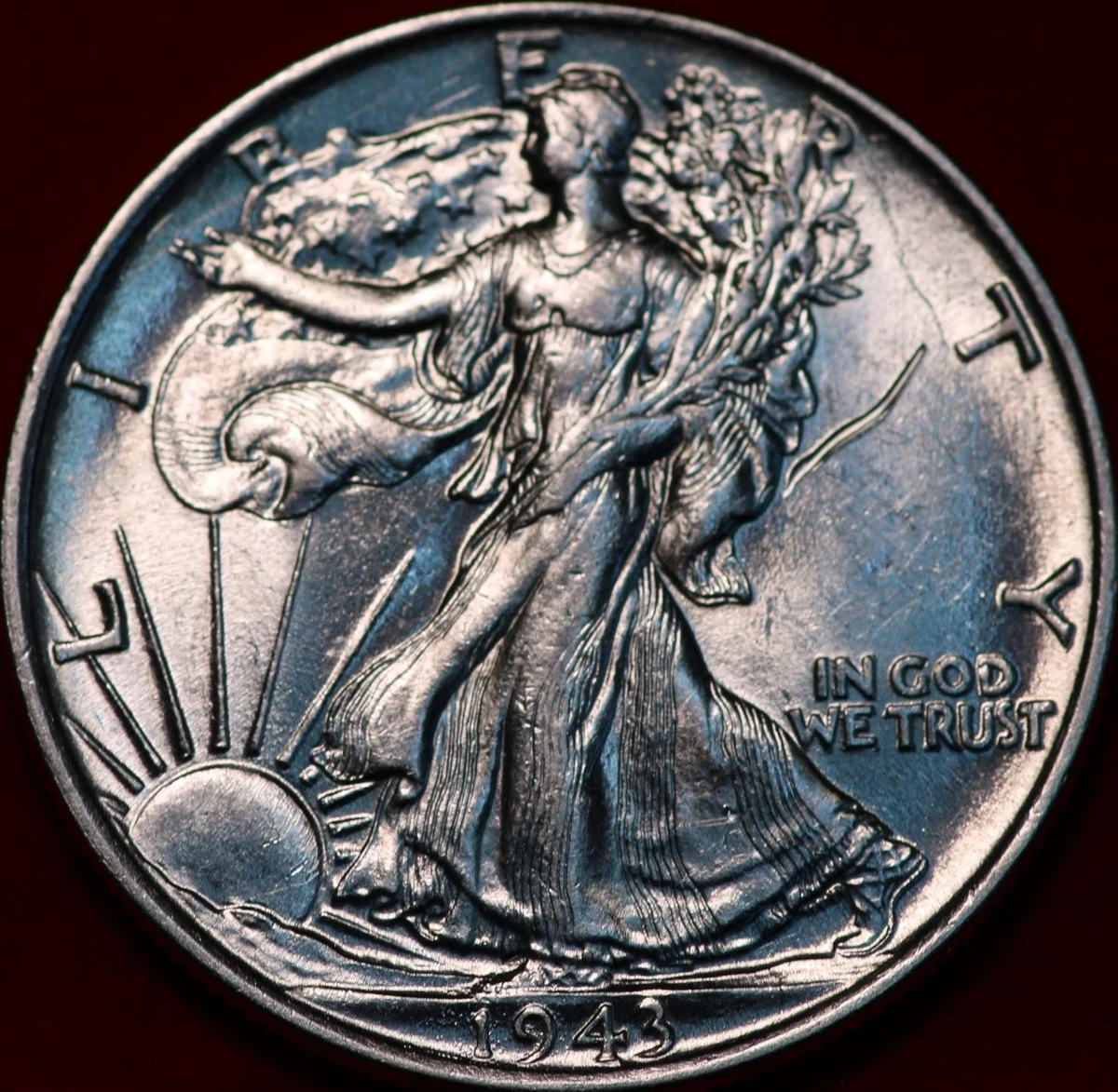 Uncirculated 1943 Year Liberty Walking Half Dollars (1916-1947