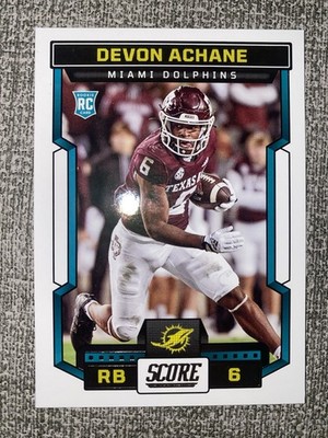 DEVON ACHANE RC 2023 Score Football #317 Miami Dolphins NFL