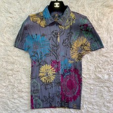 Pleats Please Issey Miyake Jacket Size 3 Flower Cardigan Excellent From Japan