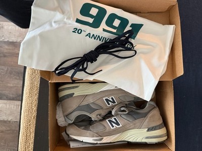 New Balance M991ANI 991 20th Anniversary Men Size 11.5 Moonbeam Grey OG Box UK