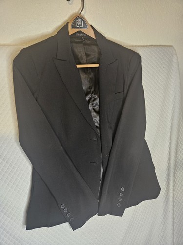 DAISY FUENTES BLACK BLAZER SIZE 10 CAREER CASUAL MISSES JACKET Excellent  - Picture 1 of 9