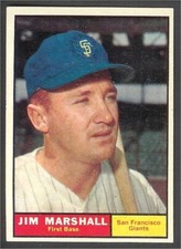 1961 Topps #188 JIM MARSHALL Giants - EX-MT