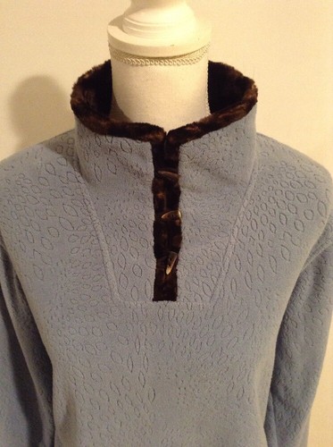Wooly Bully Wear Colorado Fleece Sweater Pullover Womens Toggle Buttons Sz S - Picture 2 of 8
