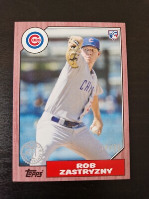 Rob Zastryzny 2017 Topps Heritage Baseball RC Karte /25 Mini Cubs MLB