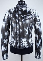 Polo Ralph Lauren Lederjacke Biker-Look Leather Jacket Damen Gr.L Neu Mit Etiket