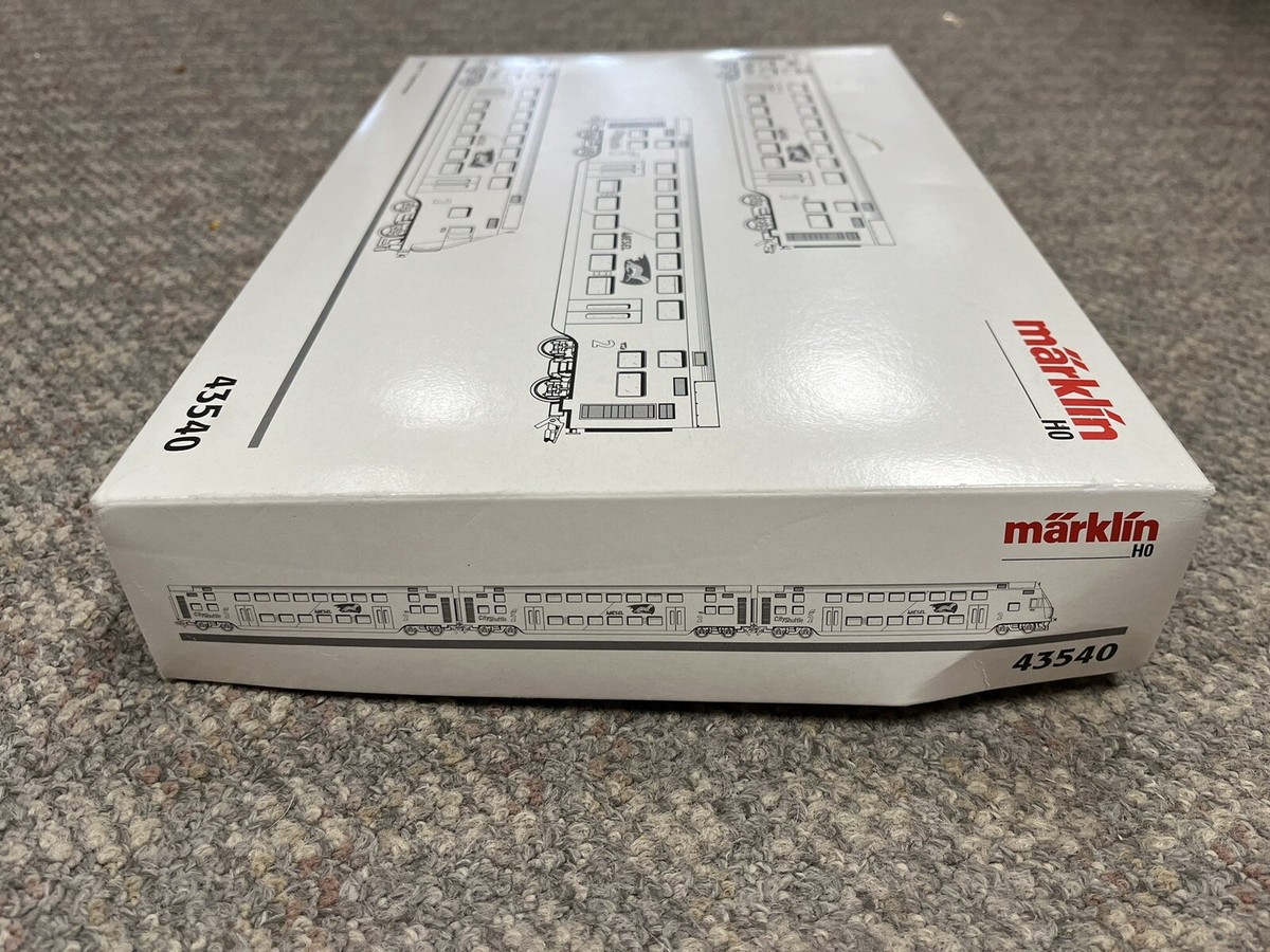 【欧州直輸入】Märklin メルクリン 43540 City Shuttle Marklin HO Scale 43540 3-Car City Shuttle Bi-Level Set w