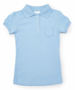 unik uniforms unik Girl Uniform Polo Shirt with Pocket Slim Fit White 