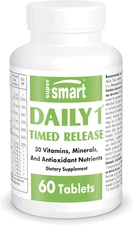 Supersmart Daily 1 Timed Release - Multivitamin Supplement for Women & Men - wit