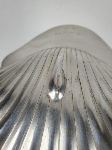 Vintage English Silver MFG Corp Shell Dish - 8 1/4” X 6 3/4" - Picture 5 of 12