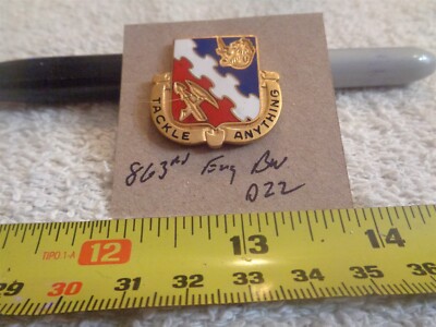 863rd Engineer Battalion D22 Unit Crest, DI, DUI (DRAW#31) | eBay
