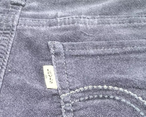 Girls Pants LEVI 710 Girls Navy Velour Waistband, Super Skinny, Size 10 Girls - Picture 5 of 9