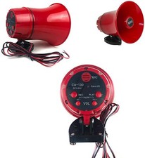 x Megafono da Auto CA-130  PVC per annunci pubblicità 25W Funzione Rec Play cir