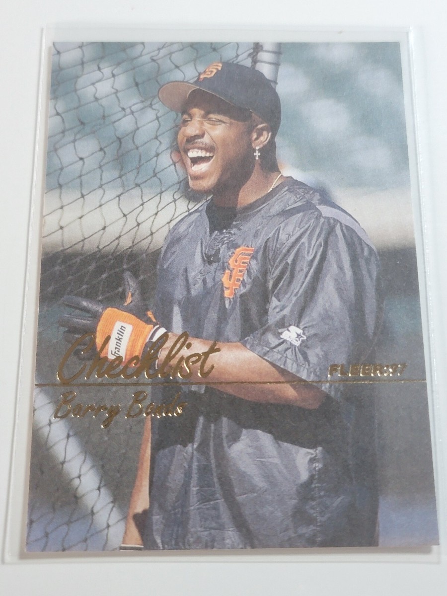 バーリーボンズ BARRY BONDS 1997 Fleer Checklist #744. GIANTS | eBay