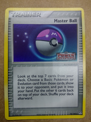 Reverse Holo Stamped Master Ball Trainer 78/108 PowerKeepers