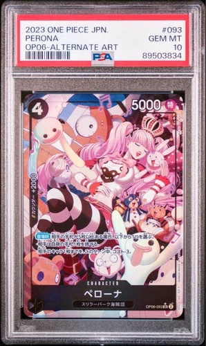 ONE PIECE PSA 10 GEM MINT OP06-093 Super Rare Perona Alternate Art Japanese