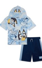 Bluey Boys 2pc Shorts And Shirt Cosplay Outfit Size 7 NWT