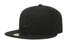 Authentic New Era MLB On-Field 59Fifty Fitted Cap Boston Red Sox Black/Black NEW