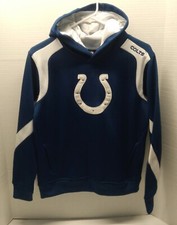 Indianapolis Colts DRI-STYLE Large Logo NFL Hoodie - YOUTH LARGE 14/16  EUC 