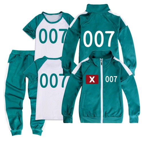 Felpa con cappuccio pullover + pantaloni sport casual set bambini Squid stagione 2 gioco sopravvivenza Regno Unito - Foto 18 di 46