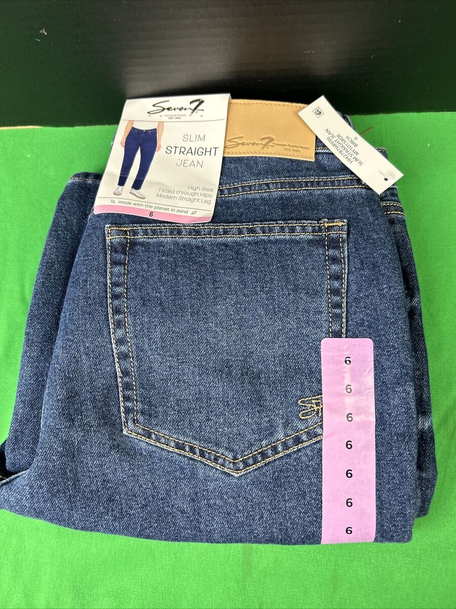 Seven7 Blue Denim Jeans. Flare. Size 14. 34 Seven7 Blue Denim Jeans. Flare. Size 14. 34
