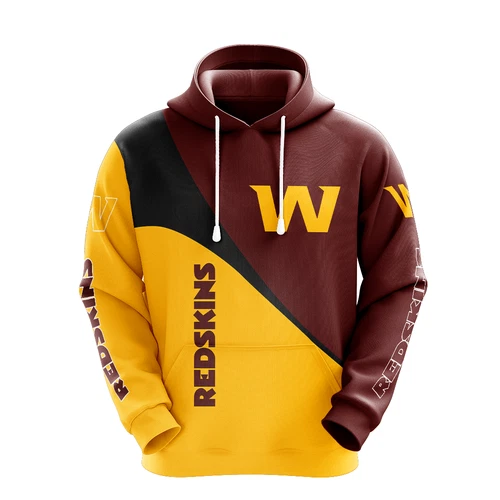 Washington Commanders Men's Hoodies Casual Pullover Sweatshirts Jacket Hooded
