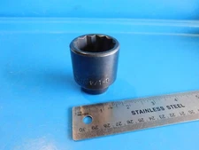USED,MAC TOOLS " 1-1/4 IN." 1/2 IN. DR. SHORT 12 PT. IMPACT  SOCKET,PART #VP402