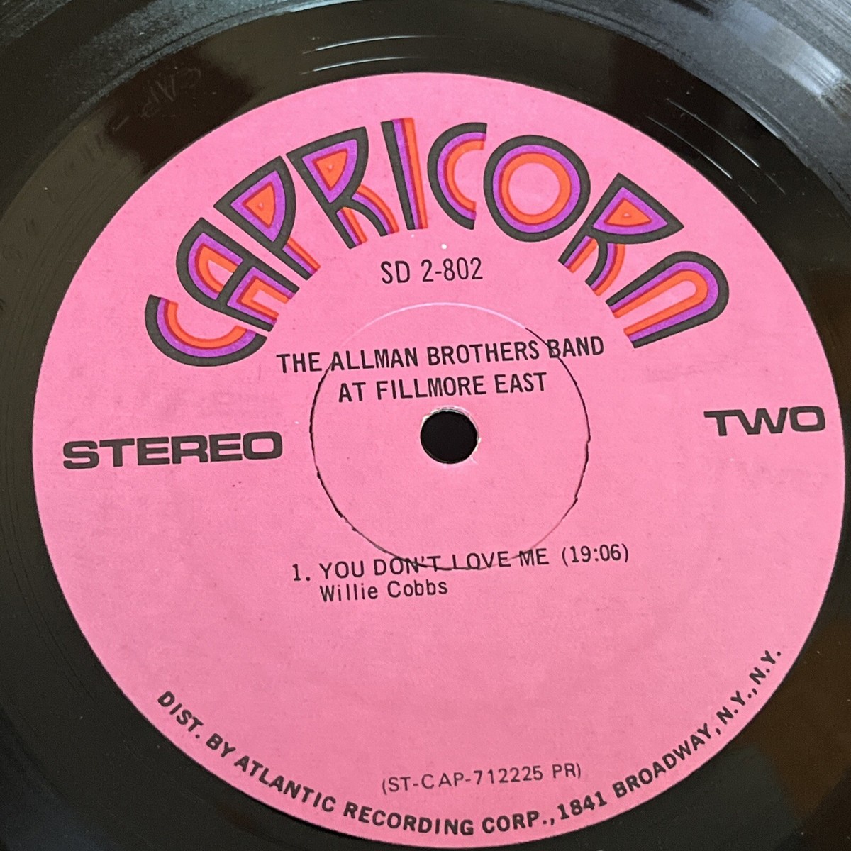 テストプレス２枚組　allman brothers band fillmore テストプレス2枚組 allman brothers band fillmore テストプレス2枚組