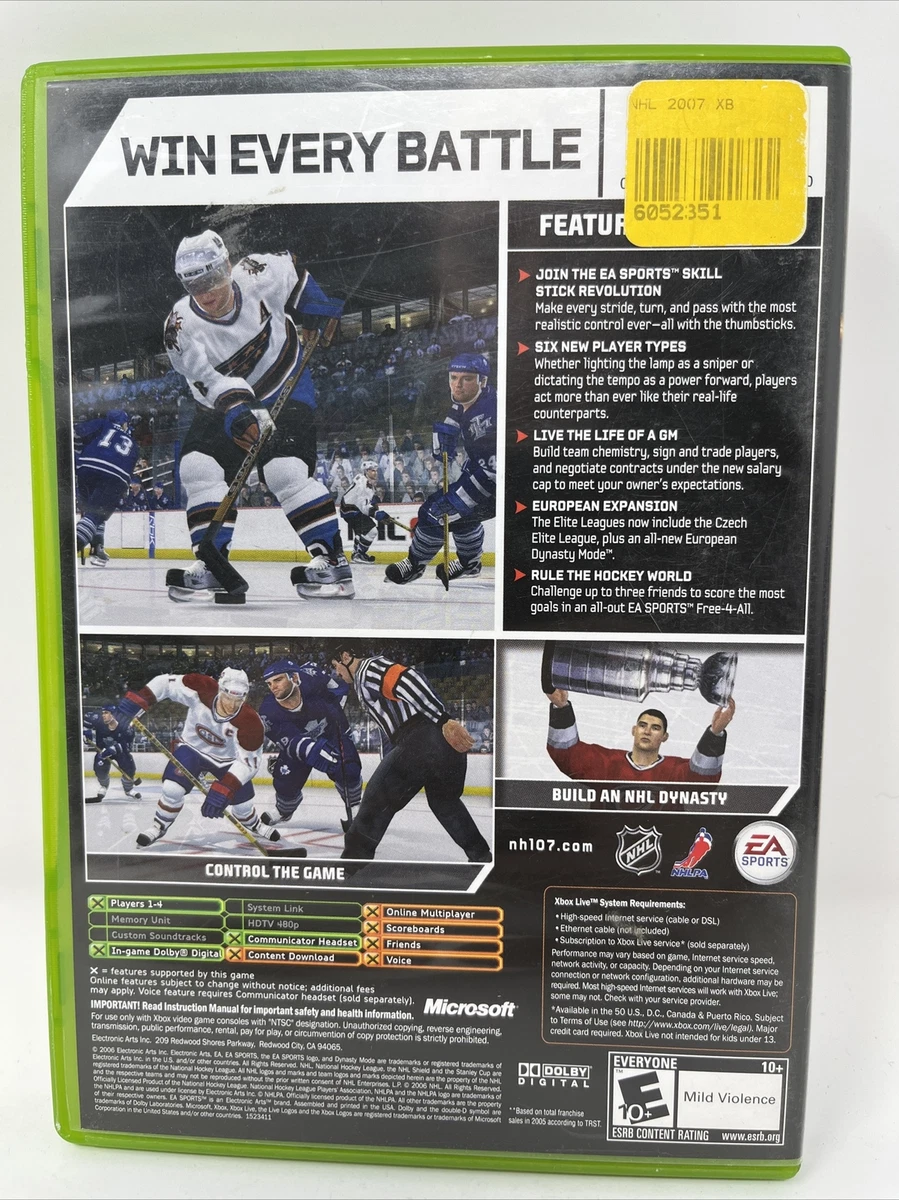NHL 07 (Microsoft Xbox, 2006) Ovechkin Complete 14633152340 | EBay