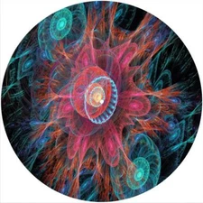 Slipmat Slip Mat Felt for any 12" Turntable LP DJ Vinyl Record Player FRACTAL 8