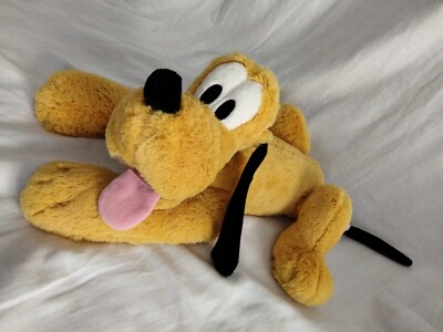 Authentic Disney Collection Pluto Velour Plush Laying Stuffed Animal 16  (6)