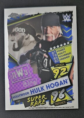 スポーツ選手 Hulk Hogan 4Life HOLLYWOOD HULK HOGAN NWO 4-LIFE 2021 WWE Topps Chrome Slam Attax