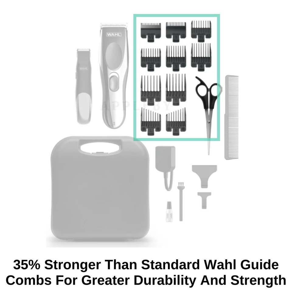 Wahl Cordless Rechargeable Hair Clipper Shaver Trimmer Grooming Clippers Set - image 3 of 4